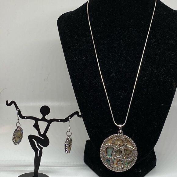 Stone necklace set -HANDMADE - Picture 1 of 5